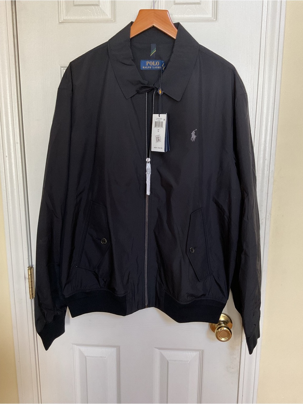 Ralph Lauren Mens windbreaker black jacket